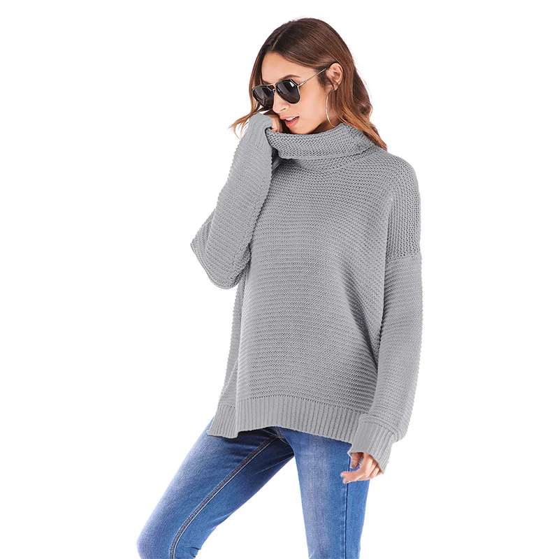 

2018 Autumn Winter New Pattern Women Sweater Casual Long Sleeve Turtleneck Swearters Knitted