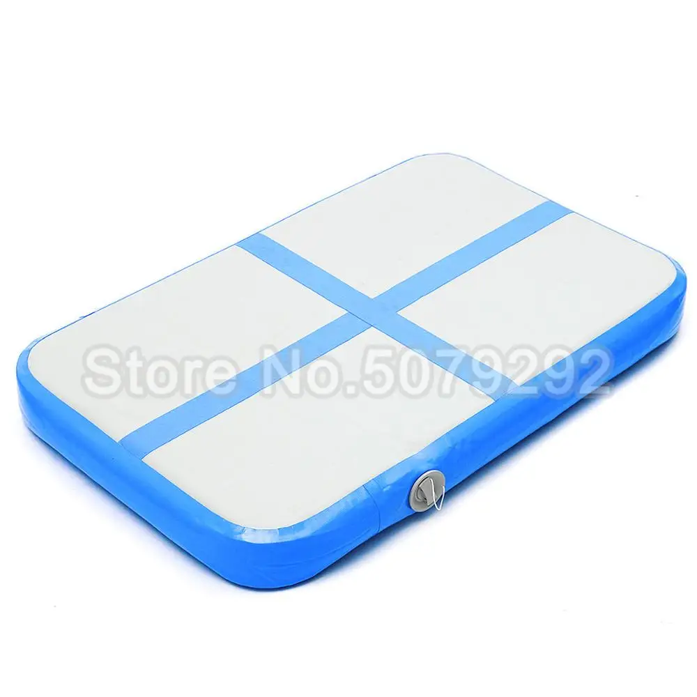 

Blue Color Inflatable Gym Mat 1*0.6*0.2M Inflatable Air Block Air Board For Sale Mini Size Air Mat Cheap Price