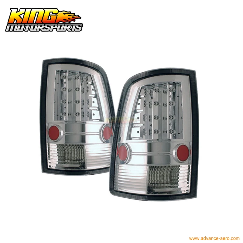 

For 2009-2010 Dodge Ram LED Tail Lights All Chrome 09 10 USA Domestic Free Shipping