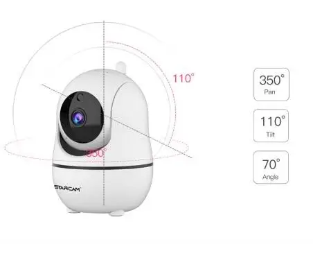 IP камера Vstarcam 1080P облачная беспроводная с поворотом на 360 градусов|Камеры