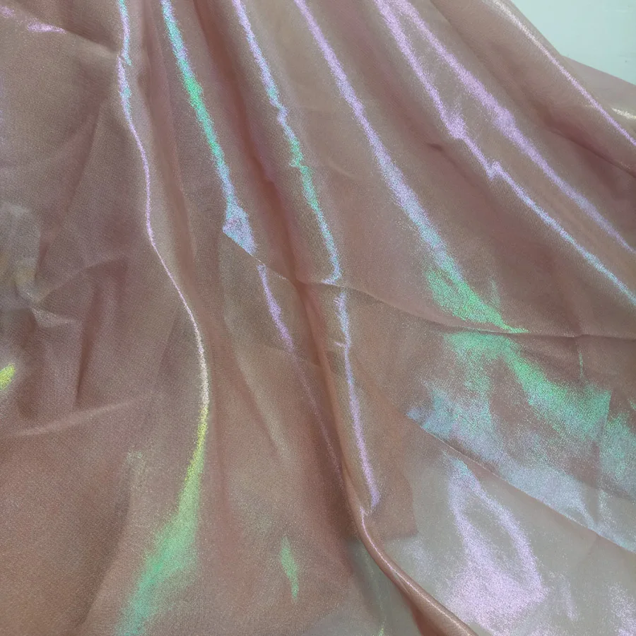 

Cosplay Fabric Dress Magic Dancing Show Shiny Chiffon Shiny Silky Chiffon Thin Bronzing Decoration Wedding Costume DIY