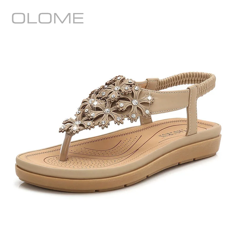 

OLOME New super fire fashion personality wild Casual Flower Bohemian Comfortable Women's Sandals Large size35--41