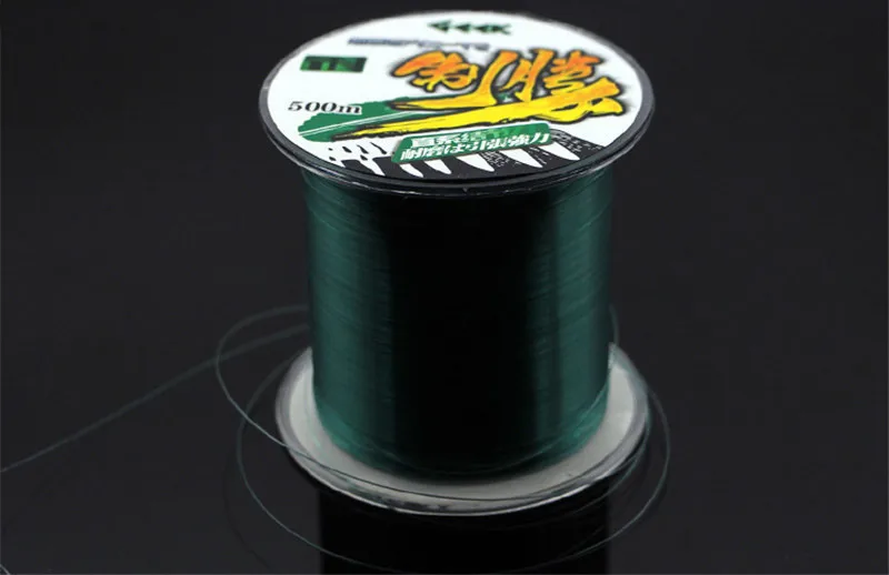 Brand Quality Sinking Fishing Line 500M Transparent Gray Green Nylon Fishing Wire River Lake Sea Fishing Line 10LB-43LB (8)