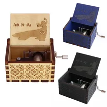 Прямая деревянная резьба ручная работа музыкальная шкатулка Звездные войны Juego de Tronos Музыкальная шкатулка Рождественский Подарок новогодний подарок на день рождения