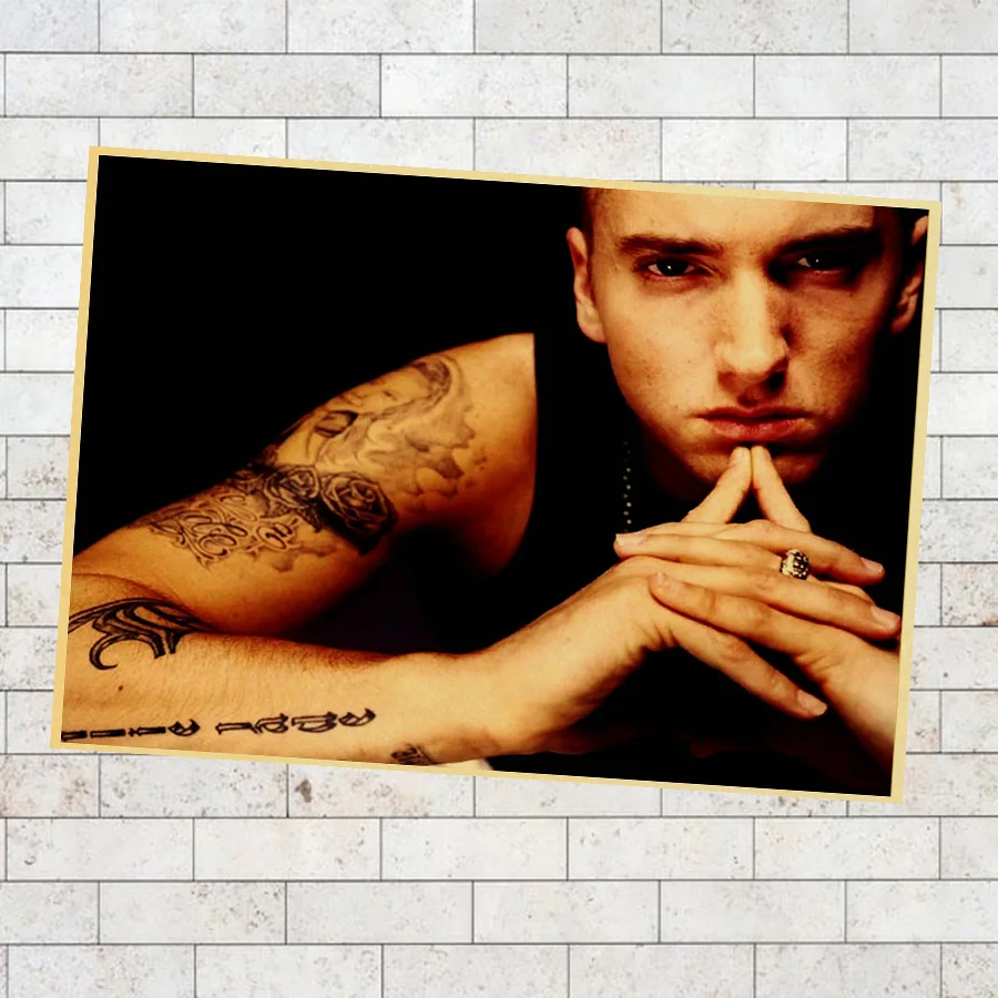 Американский рэперский плакат актер Eminem 8 Mile тонкая тенистая LP картина Настенный