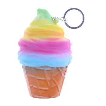 

Jumbo Squishy Slow Rising Rainbow Ice Cream Kawaii Bread Bun Cake Sweet Charm Scented Super Kid Toy Gift