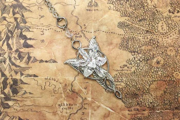 Ожерелье с подвеской "Властелин лотра" Arwen Evenstar Хоббита, модное женское ожерелье принцессы, подарок веера, высокое качество