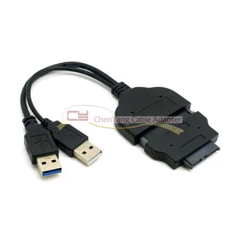 

1set USB 3.0 to SATA 22Pin & SATA to 16Pin Micro SATA Adapter for 1.8" 2.5" Hard Disk Driver With Extral USB Power
