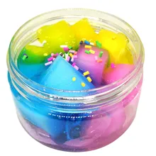 Хлюпать фруктов слизь пушистая пена Новинка Мягкие душистые Шпатлёвки волшебный Пластилин шламов стресса осадка cветлый Mud AP03f