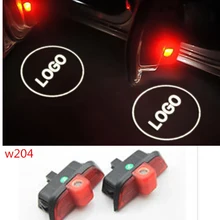 2x светодиодный специальный логотип свет двери лампа освещения салона автомобиля лазерный проектор света для класса C W204 4 двери или 5 двери c200 C230 C300 C63 C55 AMG