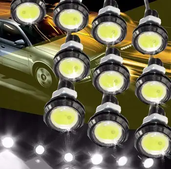 

10PCS 12V White LED Light Fog Daytime Reverse Backup Parking Signal Running Backup Reverse Light