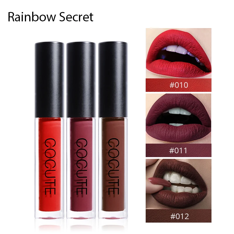 

2018 Hot Matte Liquid Lipstick Lips makeup Lasting Waterproof Easy to Wear Mate lip gloss Sexy Pigment Cosmetic By Cocute