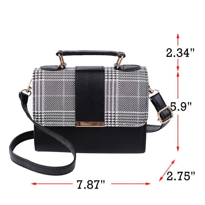 Women Bag Leather Handbags PU Shoulder Small Flap Crossbody Bags for Women Messenger