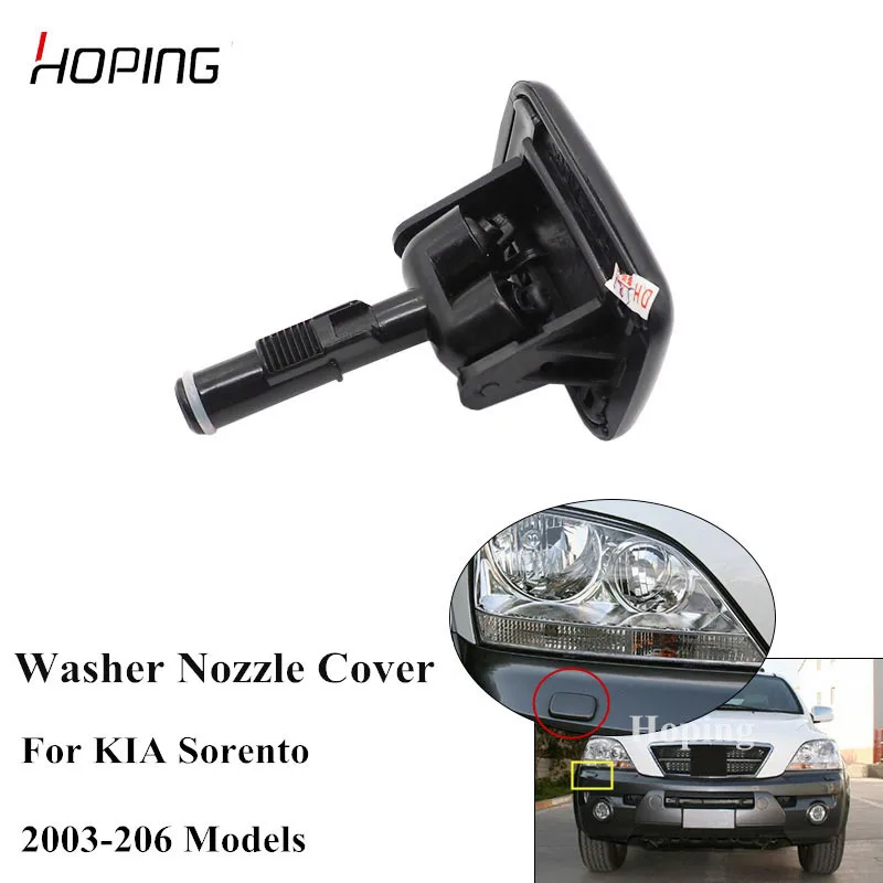 

Hoping Headlight Washer Nozzle Cover Cap For KIA Sorento 2003 2004 2005 2006 HeadLamp Water Spray Jet 98460-3E000XX