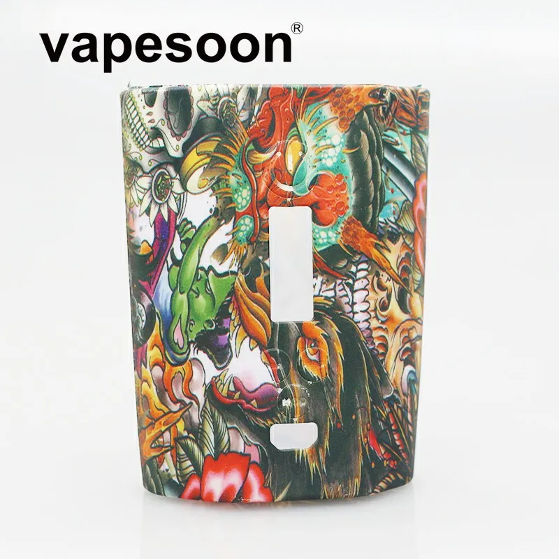 

Original vapesoon Hell Pattern Design Protective Cover Sleeve Silicone Case for Eleaf iStick 200W TC Box Mod iStick 200