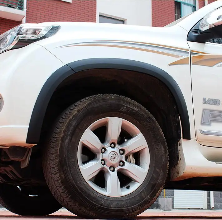 

Car Wheel Eyebrow Round Arc Fender Mud Flaps Mudguards Splash Guards For Toyota Land Cruiser Prado FJ/LC150 2014-2017