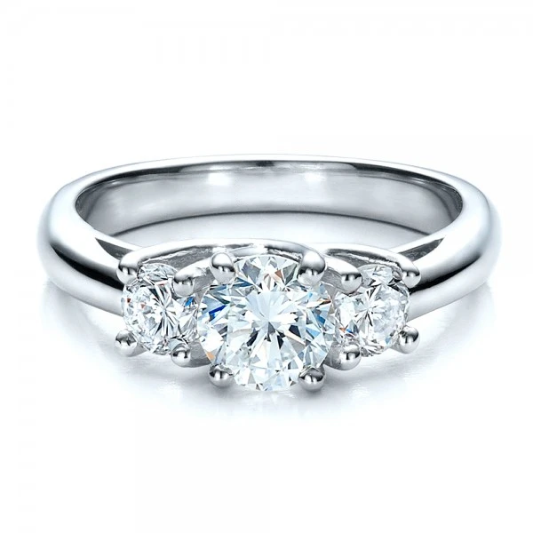 Esdomera Moissanites 1.8CT Solid Gold Jewelry White Свадьба Обручальное Кольцо Цвет F Лаборатории