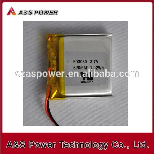 Литий-полимерный аккумулятор P603030 3 7 v перезаряжаемый 520mAh battey | Электроника