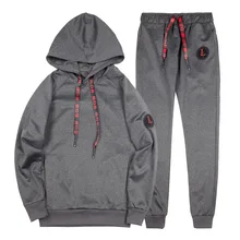 Брендовые мужские толстовки с капюшоном, европейский размер, весенне-осенние Дизайнерские однотонные Свободные повседневные спортивные костюмы, мужские костюмы для отдыха, AFTZ22