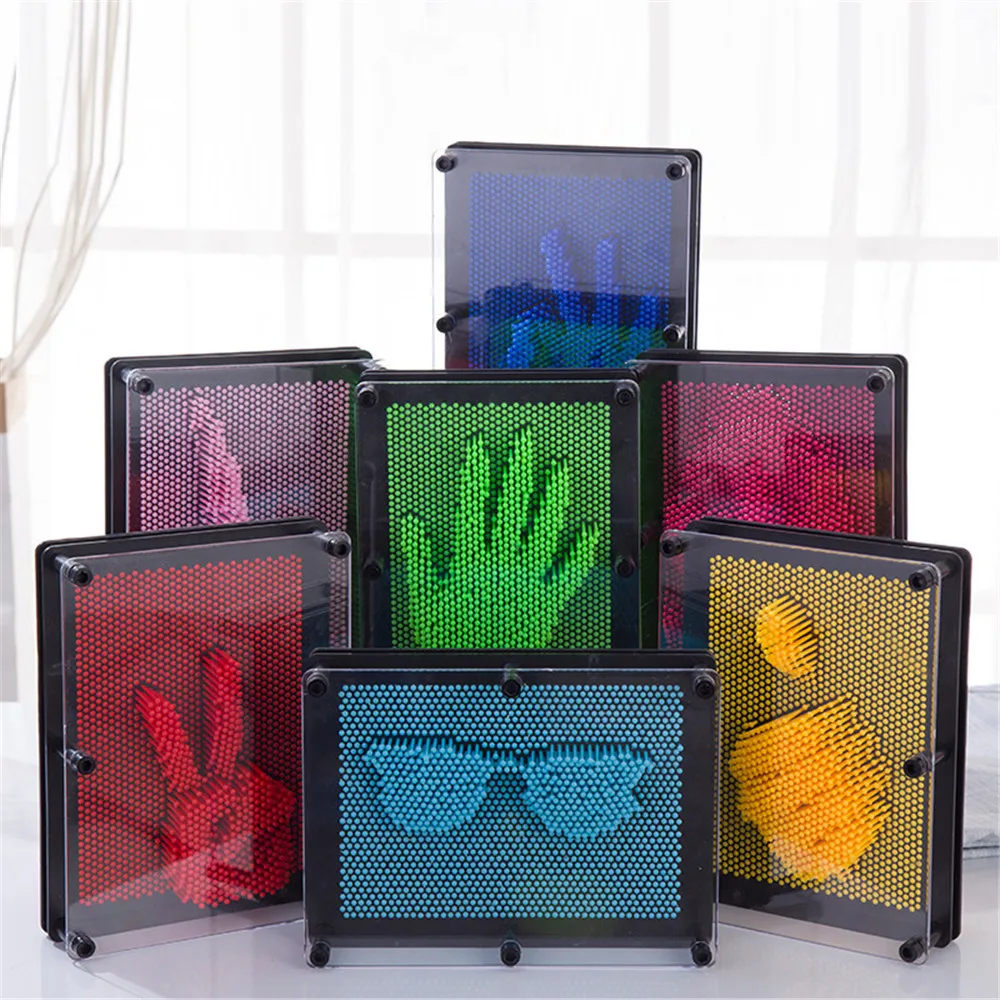 Игрушки 3D антистресс клон отпечатков пальцев картина из игл кляп Рождественский подарок для детей Подарки для мальчиков и девочек Забавный подарок L419