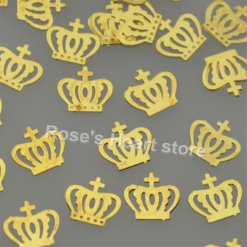 

2018 1000PCS gold metal nail foil decals 3d nails decorations Accessories Nail Styling Tools sequin imperial crown shape #04