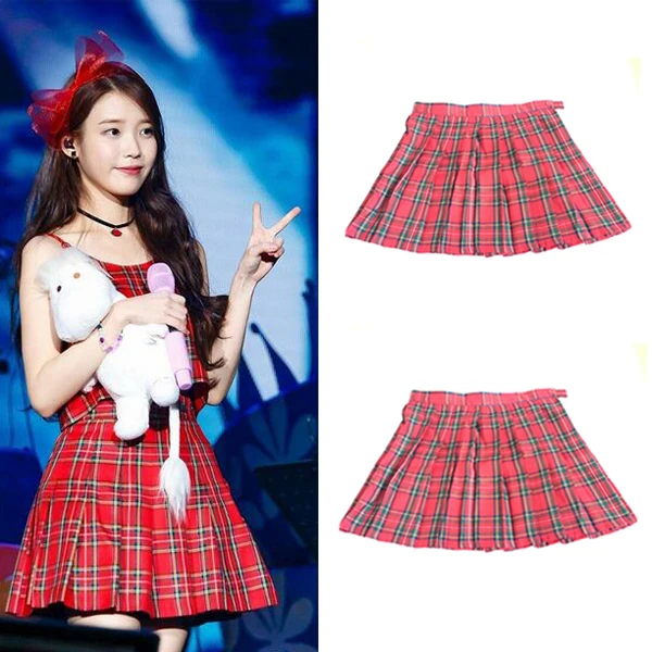 Free Shipping New 2016 Women Skirts HOT SALE Preppy Style Japanese School Uniform Plaid High Waist