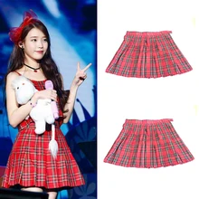 Free Shipping New 2016 Women Skirts HOT SALE Preppy Style Japanese School Uniform Plaid High Waist