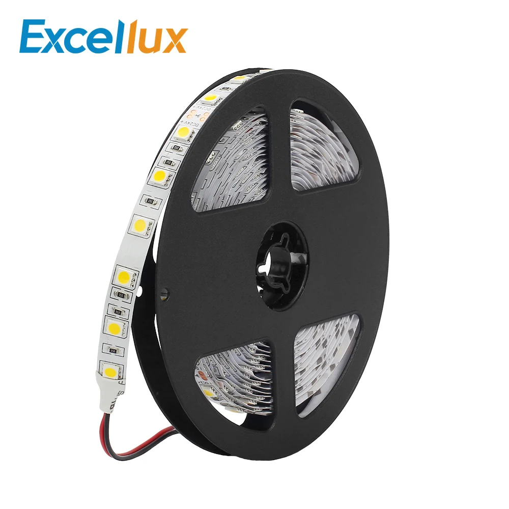 #cheap DC 24V Led Strip 5050 Led Ribbon Tape Flexible Led Strip Light 60Leds m White Warm White Red Blue Green RGB Cold White Yellow 5M