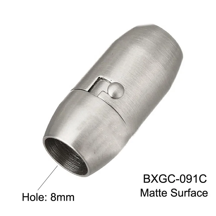5 мм 6 мм 8 мм круглое отверстие из нержавеющей стали магнитные застежки гладкий и матовый замок двойные страховочные застежки BXGC-091 - Цвет: 8mm Hole Matte