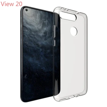 

100pcs/lot transparent smooth Soft TPU Cover Case For Huawei Honor View 20