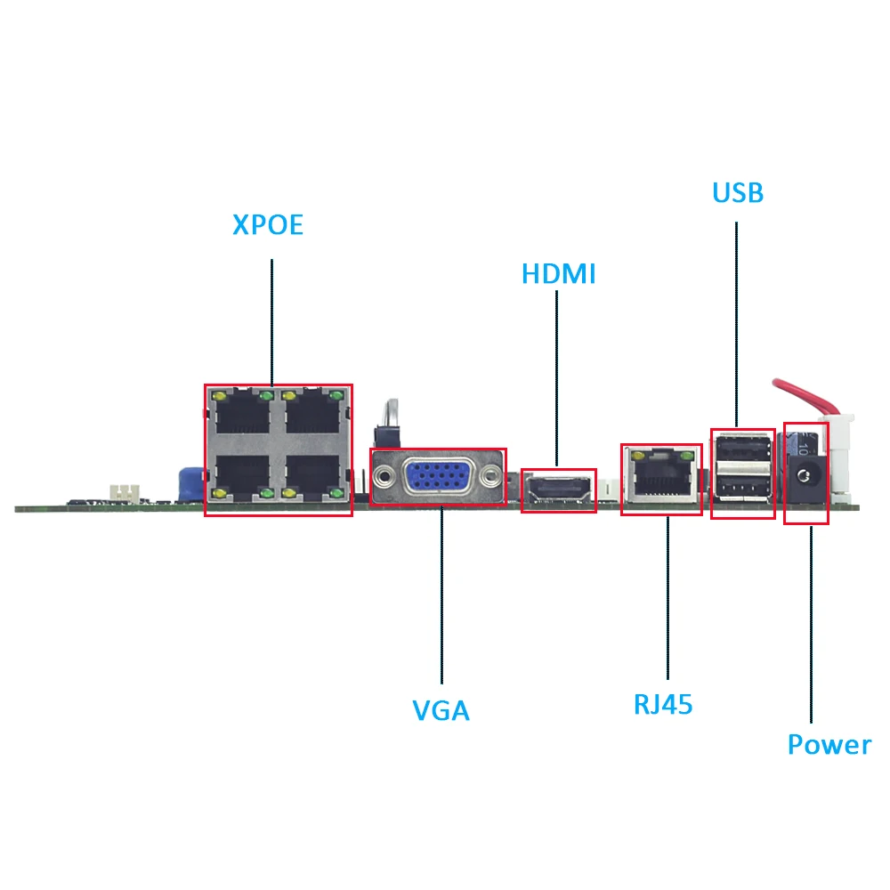 OUERTECH 4CH 1080P XPOE комплект CCTV системы безопасности части для внутренней наружной камеры с основной платой P2P система видеонаблюдения