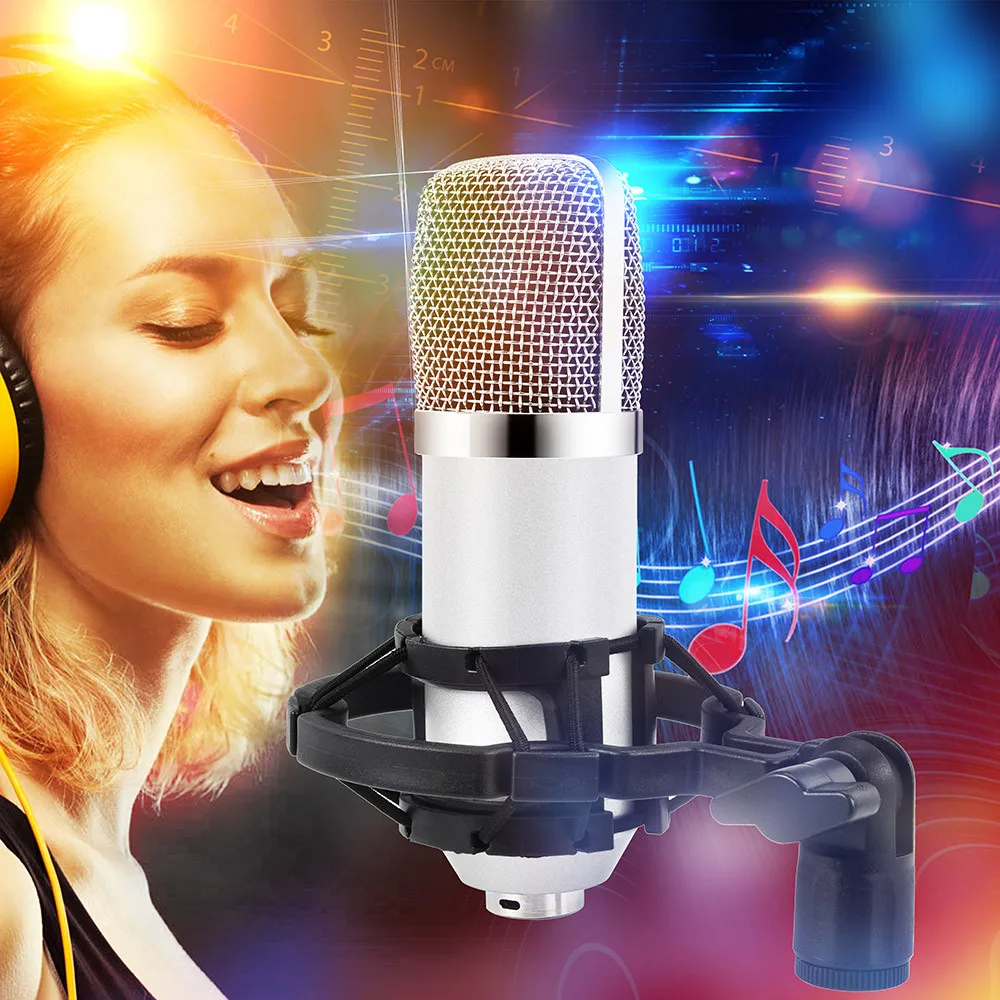 

Ergonomic design Condenser Pro Audio BM700 blue Microphone Sound Studio Dynamic Mic +Shock Mount use in on-line chat, Karaoke