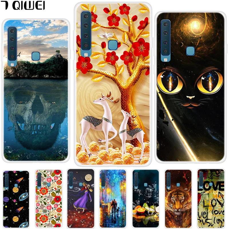 

6.3'' For Samsung A9 2018 Case A920F Silicone Soft TPU Cool Funda Cover For Samsung Galaxy A9 2018 Case Cover 9 A A9 A9S Girl