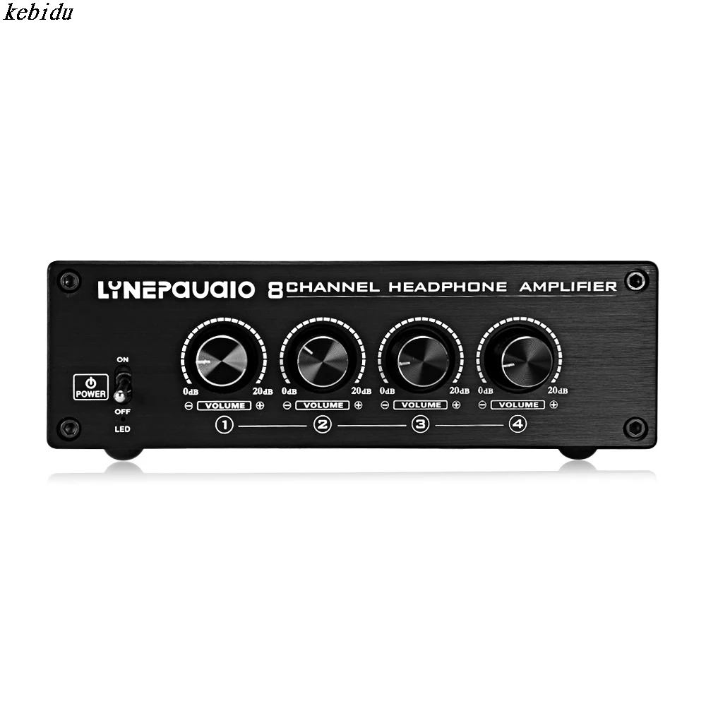 

kebidu A966 Headphone Amplifier LINEPAUDIO Pro Eight-channel Headphone Distributer Signal Amplifier