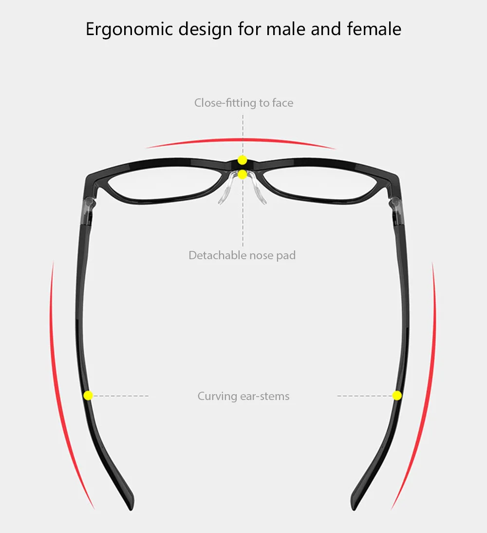 Qukan B1 Photochromic Anti Blue ray Protect Glasses Detachable Anti-blue-rays Protective Glass w1 updated unisex