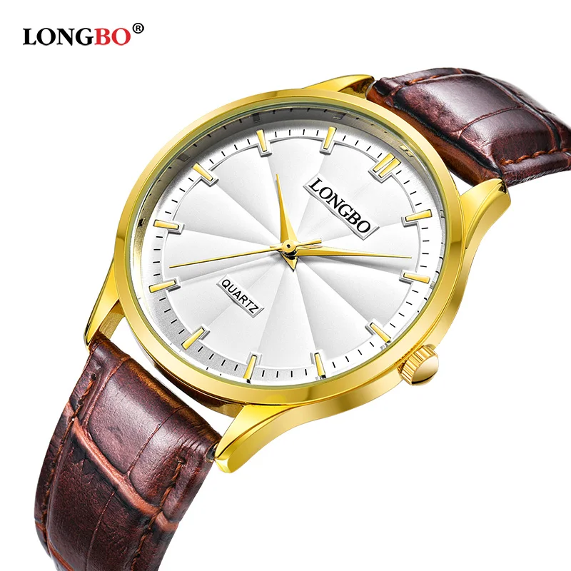 

LONGBO Luxury Couple Watch Gifts Simple Design Analog Watches Men Women Waterproof Lovers Quartz Wristwatch Montre Hombre 80293