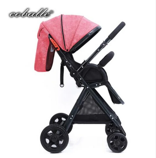 Светильник для детской коляски, Складной автомобильный зонт, может лежать, ультра-светильник, портативный на самолете, переносная прогулочная коляска для младенцев - Цвет: Flax pink