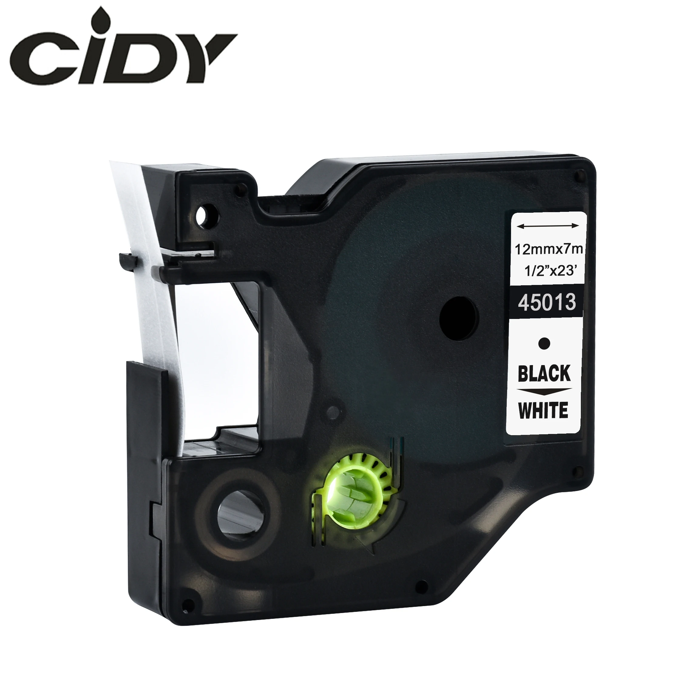 CIDY 5 шт. 45013 клейкие ленты совместимый с DYMO D1 Labelmanager 12 мм черный на белом 45010 45018 45021 40913 для DYMO LM160 LM280 PNP