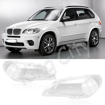 

CAPQX For BMW X5 E70 E71 2008-2013 Front Headlamp Headlight Lampcover Lampshade Waterproof Bright Lamp Shade Shell Cover