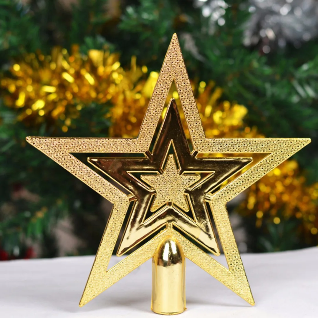 New Christmas Star Tree Topper Home Party Holiday Xmas Ornament Decoration Gift