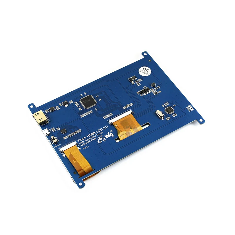 Raspberry Pi 3 7 дюймов HDMI ЖК дисплей с акриловым корпусом 1024*600 емкостный сенсорный