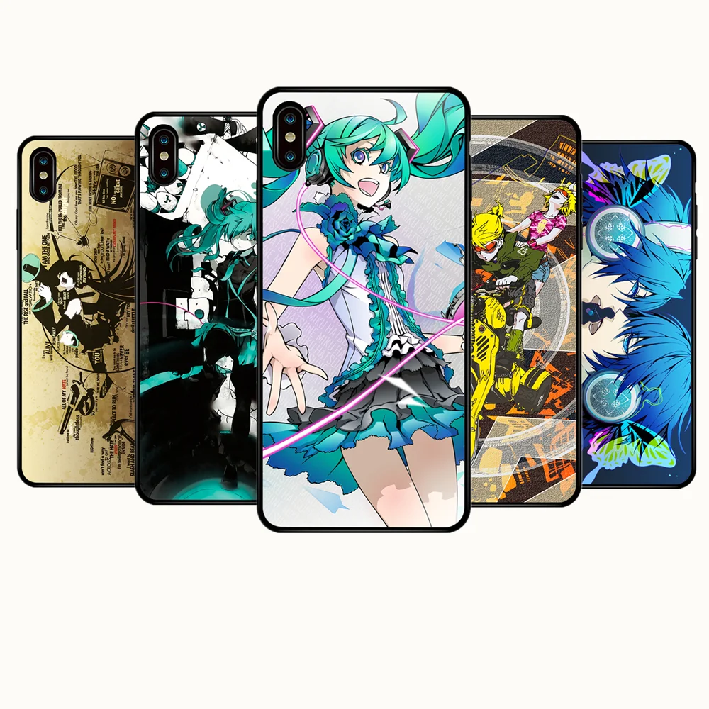 

VOCALOID Hatsune Miku Soft Phone Case Cover for Iphone XR XS X 6 7 8 Plus Oppo VIVO HUAWEI XIAOMI