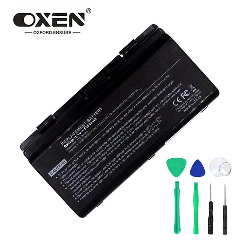 OXEN 6 ячеек 5200 мА · ч Аккумулятор для ноутбука Asus A32-X51 90-NQK1B1000Y T12Fg T12Ug X51R X51H X51RL X58C
