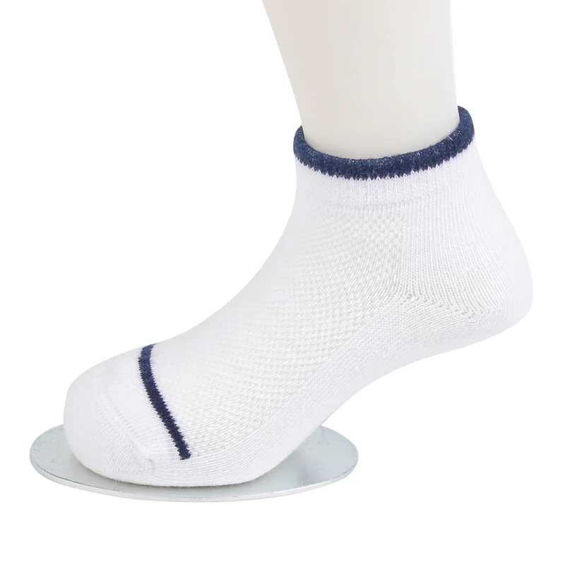 5 PairsLot Solid Boys Socks Cotton Kids Socks For Boys Breathable Thin Boys Socks With Striped Summer Children Clothing 3-12 Y (11)
