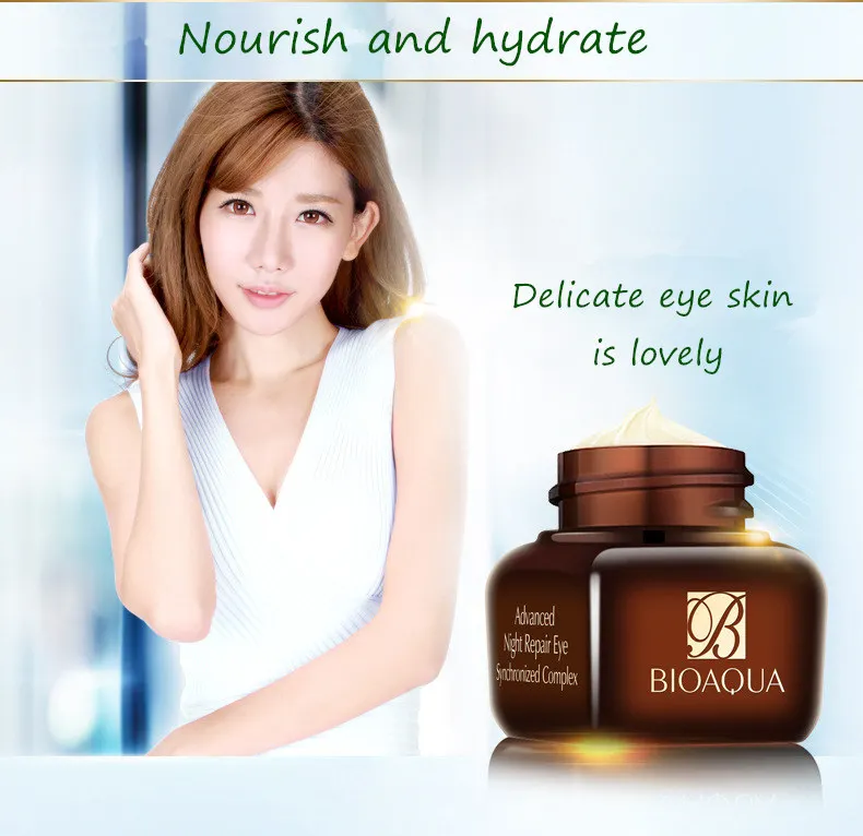 BIOAQUA Brand Skin Care Eye Cream Whitening Moisturizing Hydrating Anti Wrinkle Remove Dark Circles Skin Firming 4