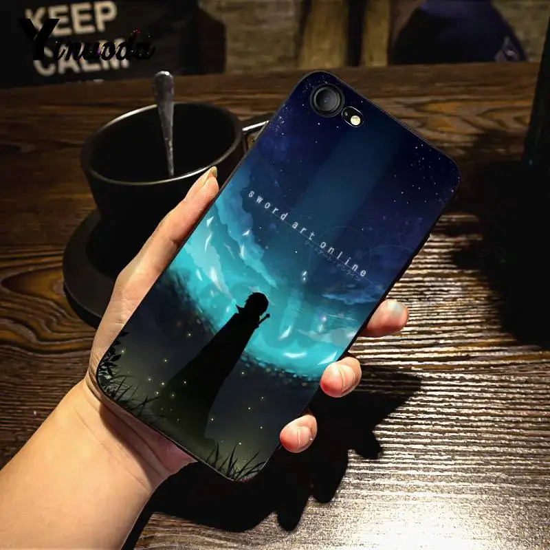 Чехол Yinuoda для iphone 7 6 X чехол с изображением меча онлайн САО аниме манги оболочка