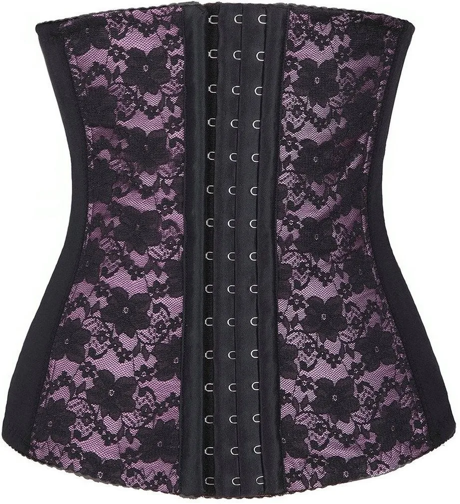 Plus Size S 6XL Sexy Steel Boned Lace Bustiers Corset G String Set