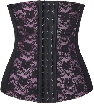 

Plus Size S-6XL Sexy Steel Boned Lace Bustiers Corset G String Set Underbust Waist Corset Slimming Shapers