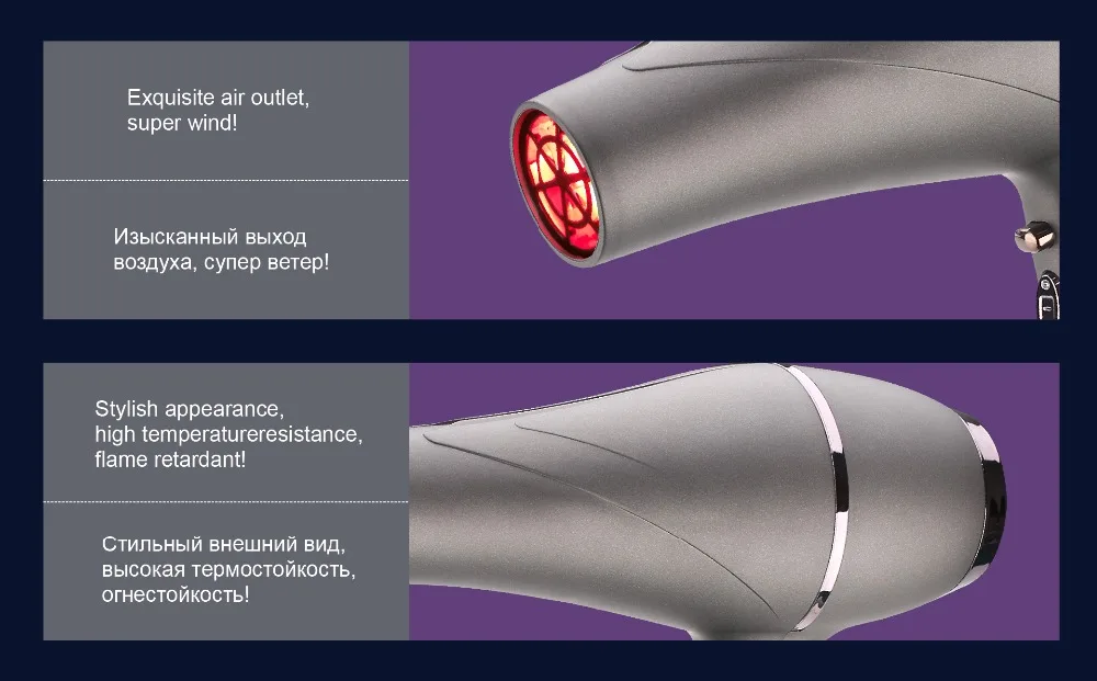 Профессиональный фен KIKI с инфракрасным излучением и двигателем переменного тока. 1875 Вт. Супер Турбо. Горячая распродажа. Корпус PA. Инструменты для укладки. Фен
