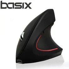 BASIX NEW 2 4Ghz Wireless font b Mouse b font Optical Healthy Ergonomic font b Mouse
